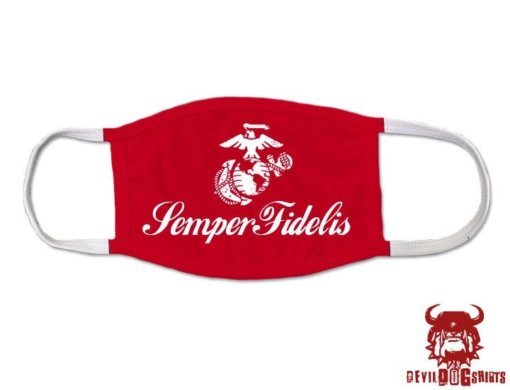 Semper Fidelis USMC Marine Corps Covid Mask