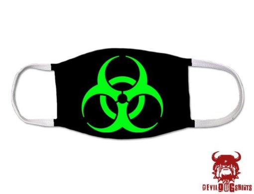 Bio Hazard Electric Green Marine Corps Covid Mask