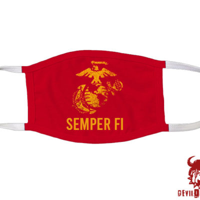Eagle Globe And Anchor Semper Fidelis Marine Corps Covid Mask