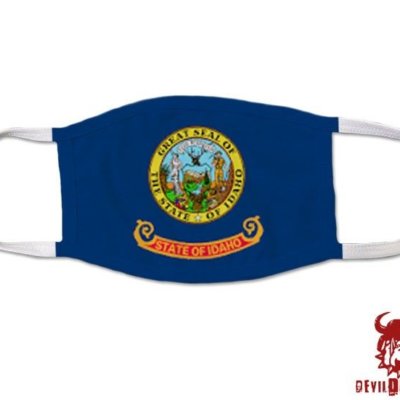 Idaho US State Flag Covid Mask