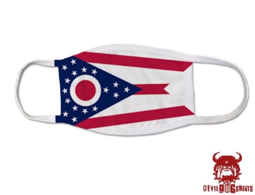 Ohio US State Flag Covid Mask
