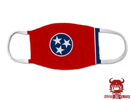 Tennessee US State Flag Covid Mask