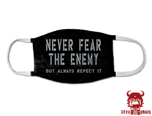 Never Fear The Enemy Marine Corps Covid Mask