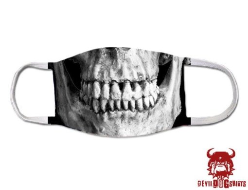 Skull Face USMC Marine Corps Covid Mask