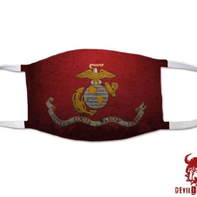United States Marine Corps Flag Covid Mask