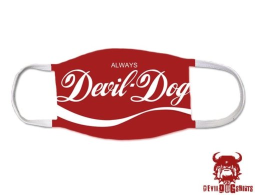 Always Devil Dog USMC Marine Corps Covid Mask