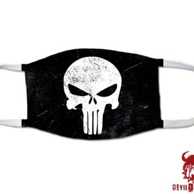 Punisher Skull USMC Marine Corps Covid Mask