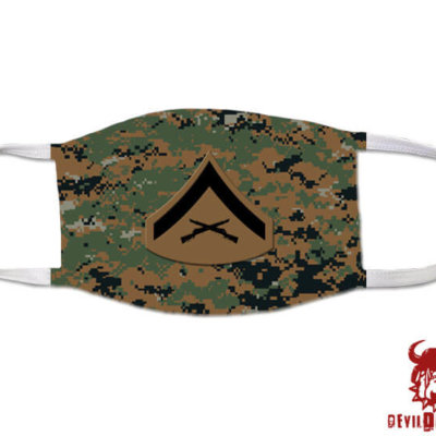 Lance Corporal Marine Corps Rank Covid Mask