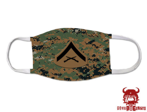 Lance Corporal Marine Corps Rank Covid Mask