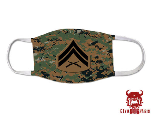 Corporal Marine Corps Rank Covid Mask
