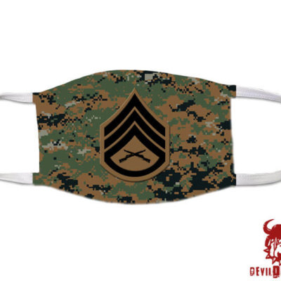 Staff Sergeant Marine Corps Rank Covid Mask