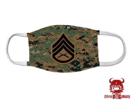 Staff Sergeant Marine Corps Rank Covid Mask