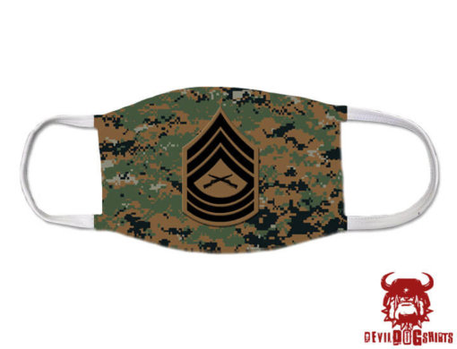 Master Sergeant Marine Corps Rank Covid Mask