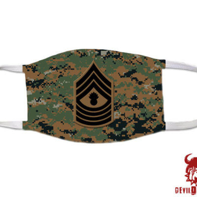 Master Gunnery Sergeant Marine Corps Rank Covid Mask