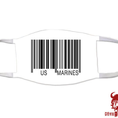 US Marines Bar Code Marine Corps Covid Mask