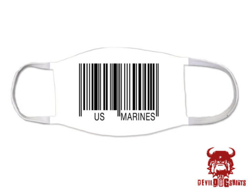 US Marines Bar Code Marine Corps Covid Mask