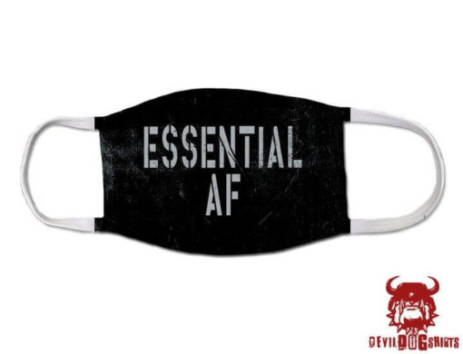 Essential AF As F&ck Marine Corps Covid Mask