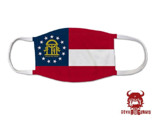 Georgia US State Flag Covid Mask