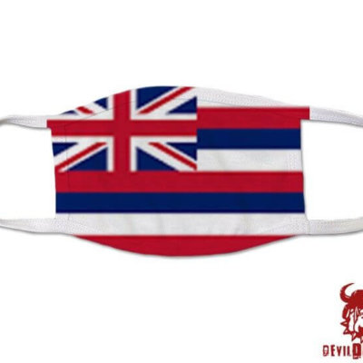 Hawaii US State Flag Covid Mask