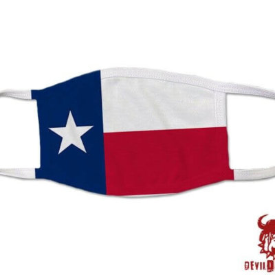 Texas US State Flag Covid Mask