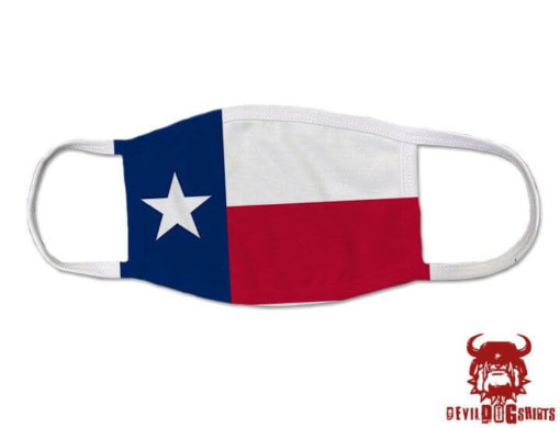 Texas US State Flag Covid Mask