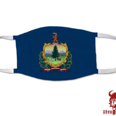 Vermont US State Flag Covid Mask