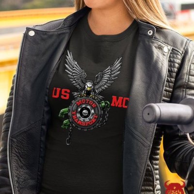 Motor Transport Marine Corps Shirt For Ladies