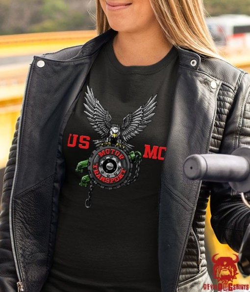Motor Transport Marine Corps Shirt For Ladies