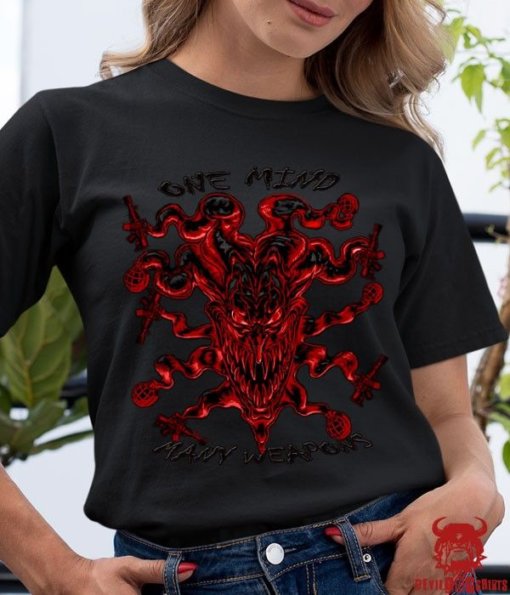 One Mind Any Weapon Marine Corps Shirt For Ladies