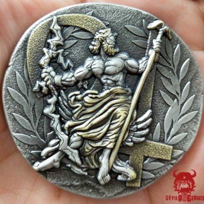 Zeus Greek God Ancient Challenge Coin