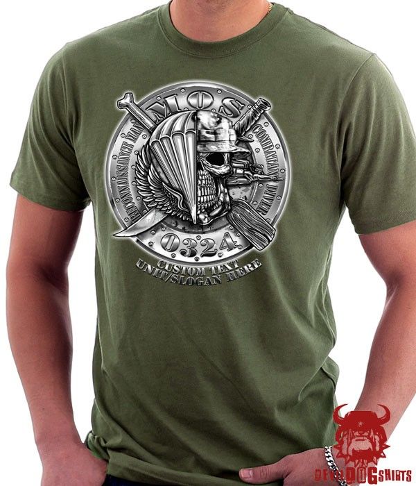 2ND RECON Bn T-shirt/Crâne Double Tap/United States Marine Corps T-shirt/MARINES/Ancien/Nouveau 