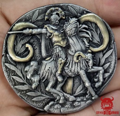 Ares Greek God Ancient Challenge Coin