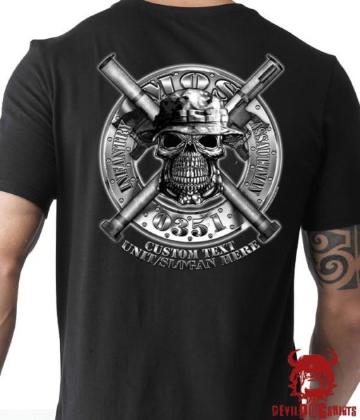 Infantry Assaultman 0351 USMC MOS Marine Corps Shirt