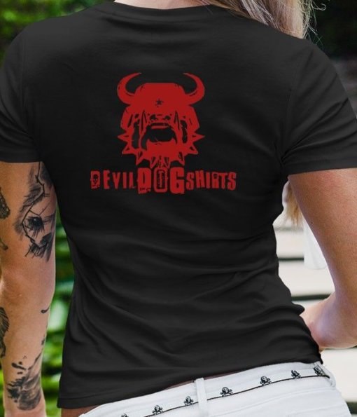 Devil Dog Marine Corps Shirt For Ladies