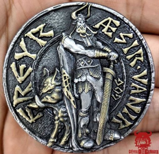 Freyr Viking Norse God Ancient Challenge Coin