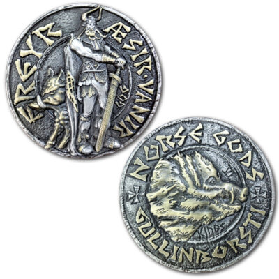 Freyr Viking Norse God Ancient Challenge Coin
