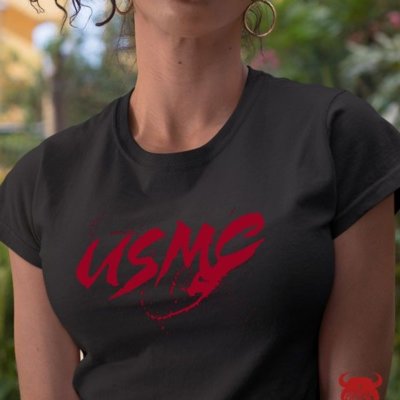 USMC 300 Spartan Marine Corps Shirt For Ladies