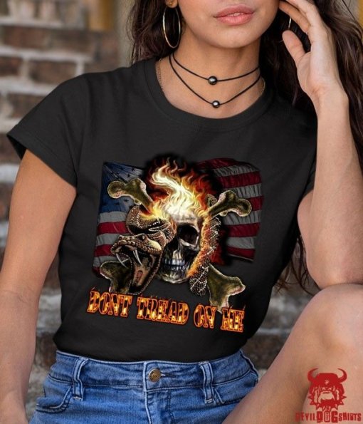 Don't Tread On Me Marine Corps Shirt For Ladies