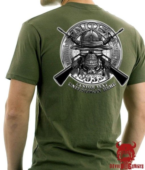 Marksmanship Instructor 0933 USMC MOS Marine Corps Shirt