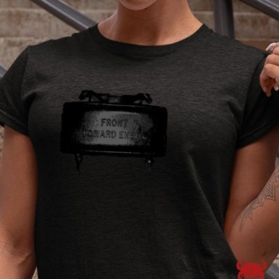 Claymore Front Towards Enemy Marine Corps Shirt For Ladies