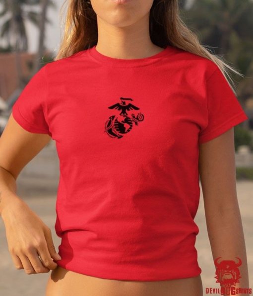 USMC Eagle Globe Anchor Corps Shirt For Ladies
