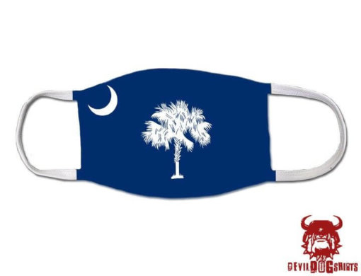 South Carolina US State Flag Covid Mask