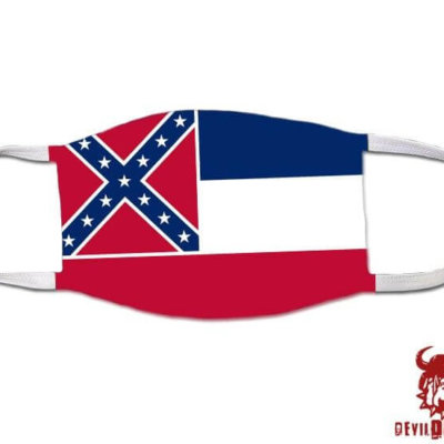 Mississippi US State Flag Covid Mask