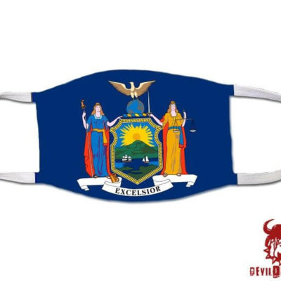 New York US State Flag Covid Mask