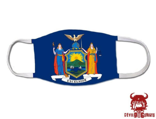 New York US State Flag Covid Mask