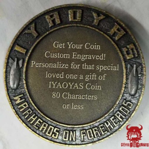 IYAOYAS Marine Corps Custom Engraved Challenge Coin