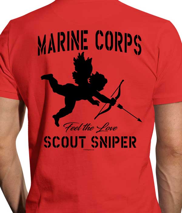 Scout Sniper 0317 Cupid Marine Corps Shirt