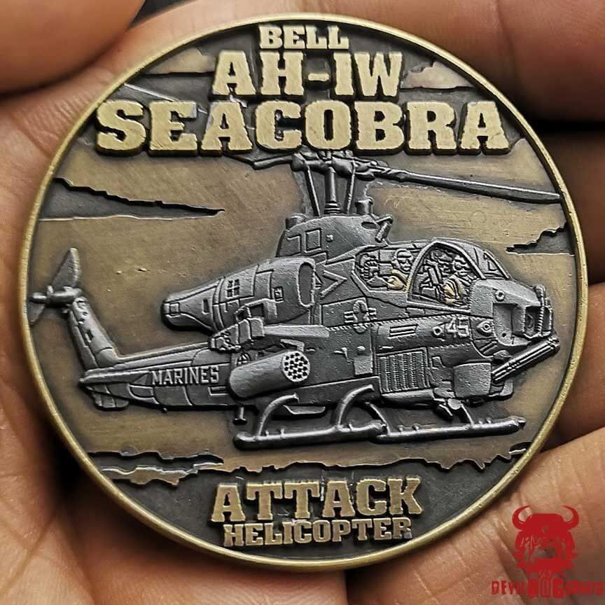 Bell AH-1W SeaCobra Devil Dogs of Desert Storm Challenge Coin