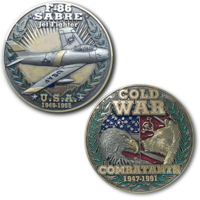 F-86 Sabre USA Cold War Combatants Challenge Coin