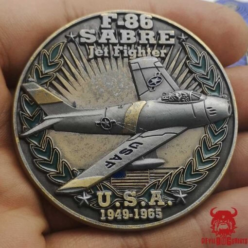 F-86 Sabre USA Cold War Combatants Challenge Coin